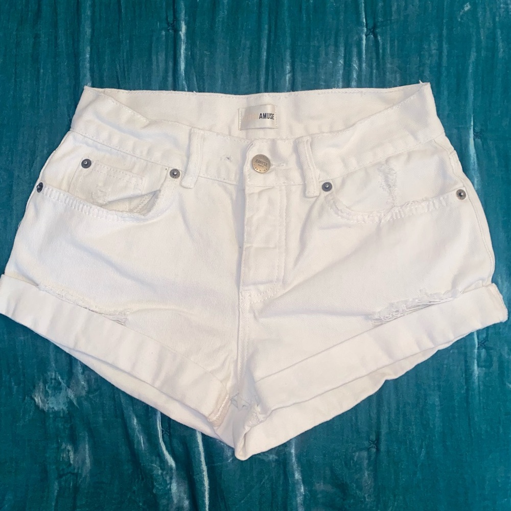 AMUSE SOCIETY DENIM SHORTS size 25